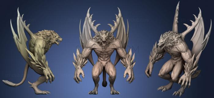 Статуэтки герои, монстры и демоны Asura Zbrush Лепить